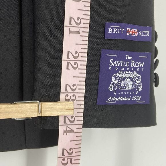The Savile Row Black Tux Jacket 38S Black - Picture 8 of 12